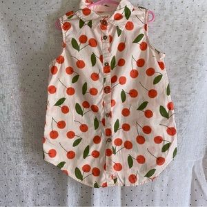 Cat & Jack Girls Cherry Top